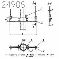 Блок хомутовый для подвесок трубопроводов АЭС и ТЭС 108 мм ОСТ 108.275.56-80 углер.
