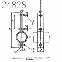 Блок хомутовый для подвесок трубопроводов ТЭС и АЭС 245 мм ОСТ 108.275.52-80 хром.
