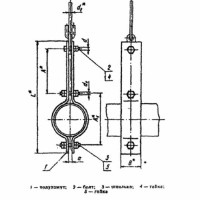 Блок хомутовый для подвесок трубопроводов ТЭС и АЭС 273 мм ОСТ 108.275.52-80 хром.