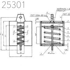 Блок пружинный подвесной 140х308 мм ОСТ 24.125.111-01