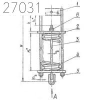 Блоки пружинные 128 кгс 6,7 кг ОСТ 34 295-75