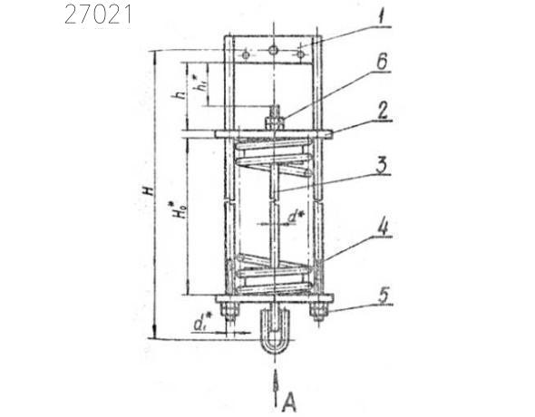 Блоки пружинные 1190 кгс 20,3 кг ОСТ 34 295-75