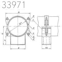 Опора скользящая бугельная 1020 мм 151 кг ТС-627.00.000-40