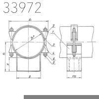 Опора скользящая бугельная 1020 мм 160 кг ТС-627.00.000-41