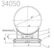 Опора катковая 1220х360 мм ТС-630.00.000-08