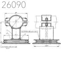 Опора катковая трубопроводов ТЭС и АЭС 325 мм 64,54 кг ОСТ 24.125.159-01