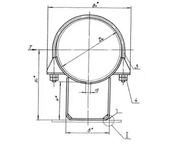 Т12 Опора неподвижная хомутовая в Екатеринбурге
