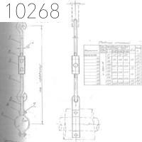 Крепление одной трубы на подвеске DN 108 Pmax 250 200°C 0312.18.00.000-03 СБ