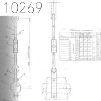 Крепление одной трубы на подвеске DN 108 Pmax 294 200°C 0312.18.00.000-03 СБ