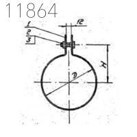 Хомут 1Х-01 110 мм