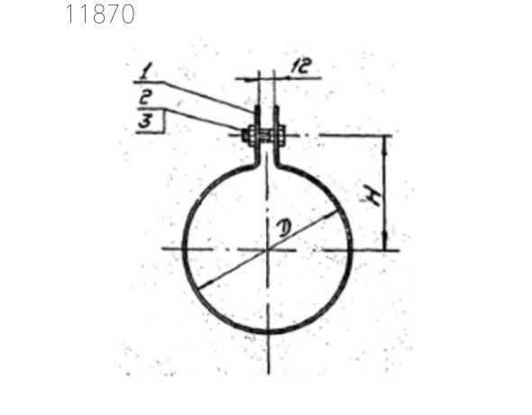 Хомут 1Х-07 225 мм