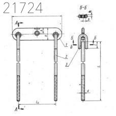 Коромысла с тягами МН 3961-62 М16х750 мм