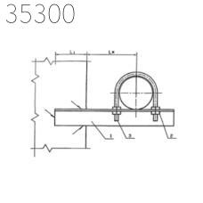 Крепление горизонтального газопровода 80 мм УКГ 7.00-02