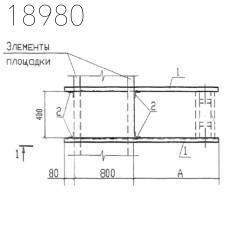 Крепления трубопроводов КПМ13-110-10 Т-ММ-08-2009-21