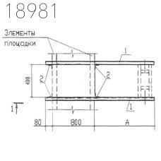 Крепления трубопроводов КПМ13-130-10 Т-ММ-08-2009-21