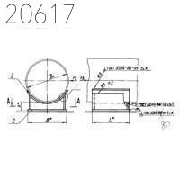 Опора приварная неподвижная Л8-191.000-02 76 мм