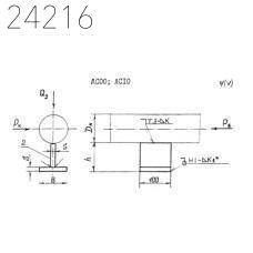 Опора тавровая хомутовая тип 32-ТХ-АС10 ОСТ 36-146-88