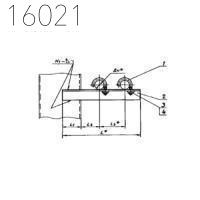 Опора для крепления трубопроводов АПЭ 1557.0-01 32 мм