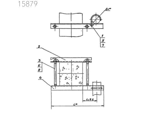 Опора для крепления трубопроводов АПЭ 1387 18 мм