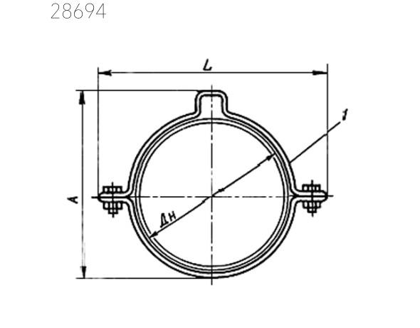 Опора хомутовая OX-110