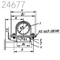 Опора однорядная со сплошным основанием ОС-2-160