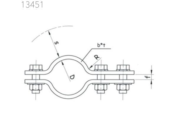 Опоры трубопроводов SFS 5371 80 мм