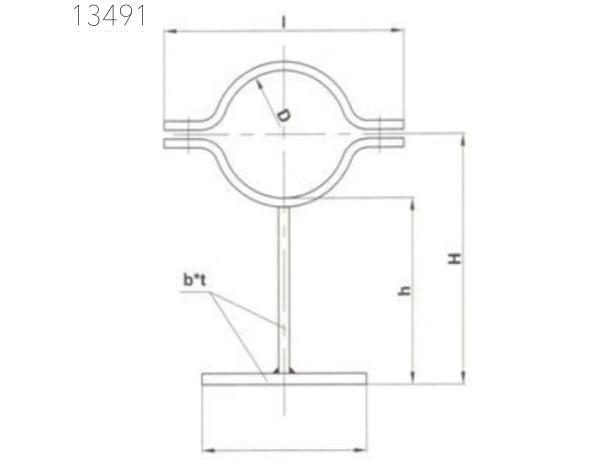 Опоры трубопроводов SFS 5376 125 мм