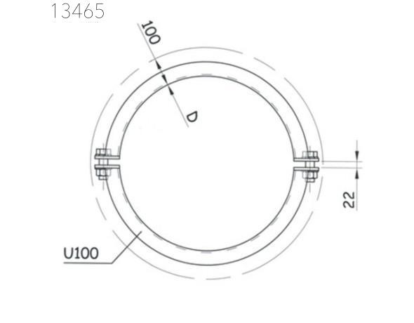 Опоры трубопроводов SFS 5372 1000 мм