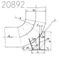 Опора сварных отводов Л8-198.000-03 219 мм