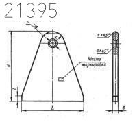 Плавники приварные блоков подвесок МН 3947-62 150х180 мм