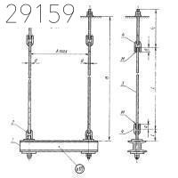 Подвески для горизонтальных трубопроводов ПМ2ш-114х600 ГОСТ 16127-78