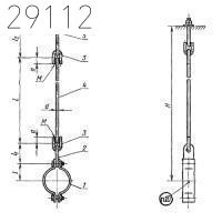 Подвески для горизонтальных трубопроводов ПМ-194х20 ГОСТ 16127-78