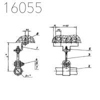 Подвеска для крепления трубопроводов АПЭ 1564.0-01 32 мм