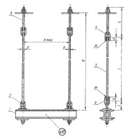 Подвески для горизонтальных трубопроводов ПМ2ш-219х720 ГОСТ 16127-78