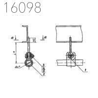 Подвеска для крепления трубопроводов АПЭ 1578.0-02 50 мм