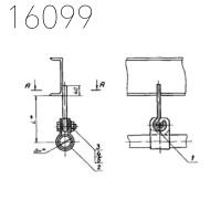 Подвеска для крепления трубопроводов АПЭ 1578.0-03 70 мм