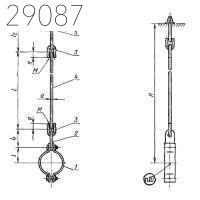 Подвески для горизонтальных трубопроводов ПГ-159х16 ГОСТ 16127-78