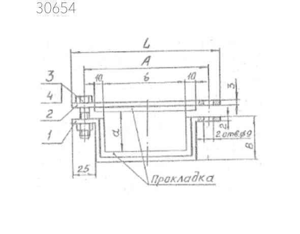 Подвески судовых трубопроводов тип 9-156х356-АМг 250 мм РИДФ.301525.001 0,355 кг