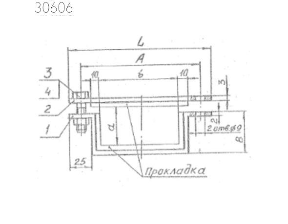 Подвески судовых трубопроводов тип 9-65х145-АМг 100 мм РИДФ.301525.001 0,193 кг