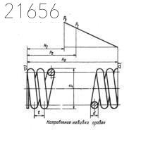 Пружины цилиндрические винтовые МН 3958-62 1155х216