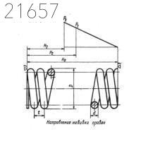 Пружины цилиндрические винтовые МН 3958-62 1562х203