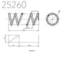 Пружины винтовые цилиндрические 10х270 мм ОСТ 24.125.109-01