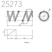 Пружины винтовые цилиндрические 12х151 мм ОСТ 24.125.109-01