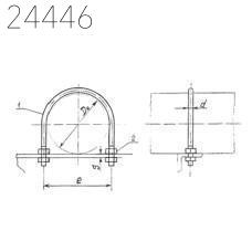 Опора швеллерная приварная тип 133-ШП-А2 ОСТ 36-146-88