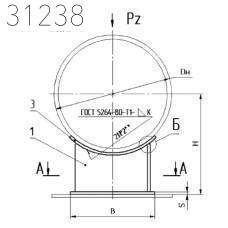 Сварные скользящие опоры 1220х710 мм СТО 79814898 130-2009