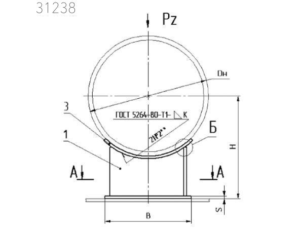 Сварные скользящие опоры 1220х710 мм СТО 79814898 130-2009