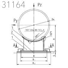 Сварные направляющие опоры 1220х710 мм СТО 79814898 130-2009