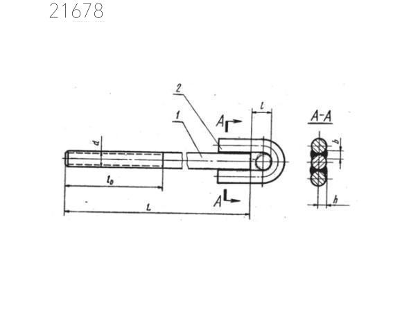 Тяги с ушком МН 3959-62 М12х800 мм